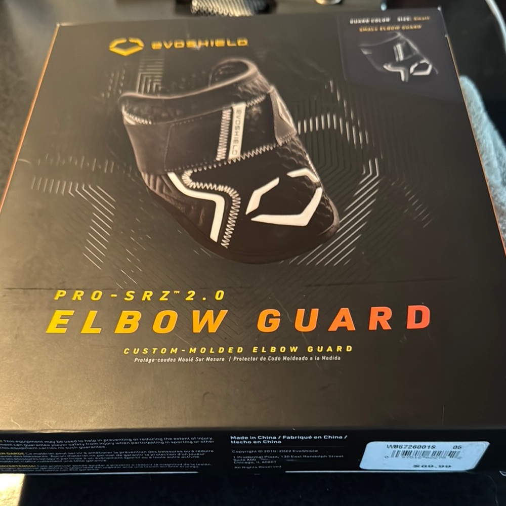 EvoShield Black Elbow Guard Pro-SRZ 2.0